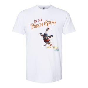 In My Porch Goose And Chill Era Funny Softstyle CVC T-Shirt