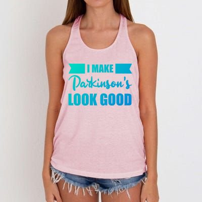 I Make Parkinsons Look Good Gift Women's Knotted Racerback Tank