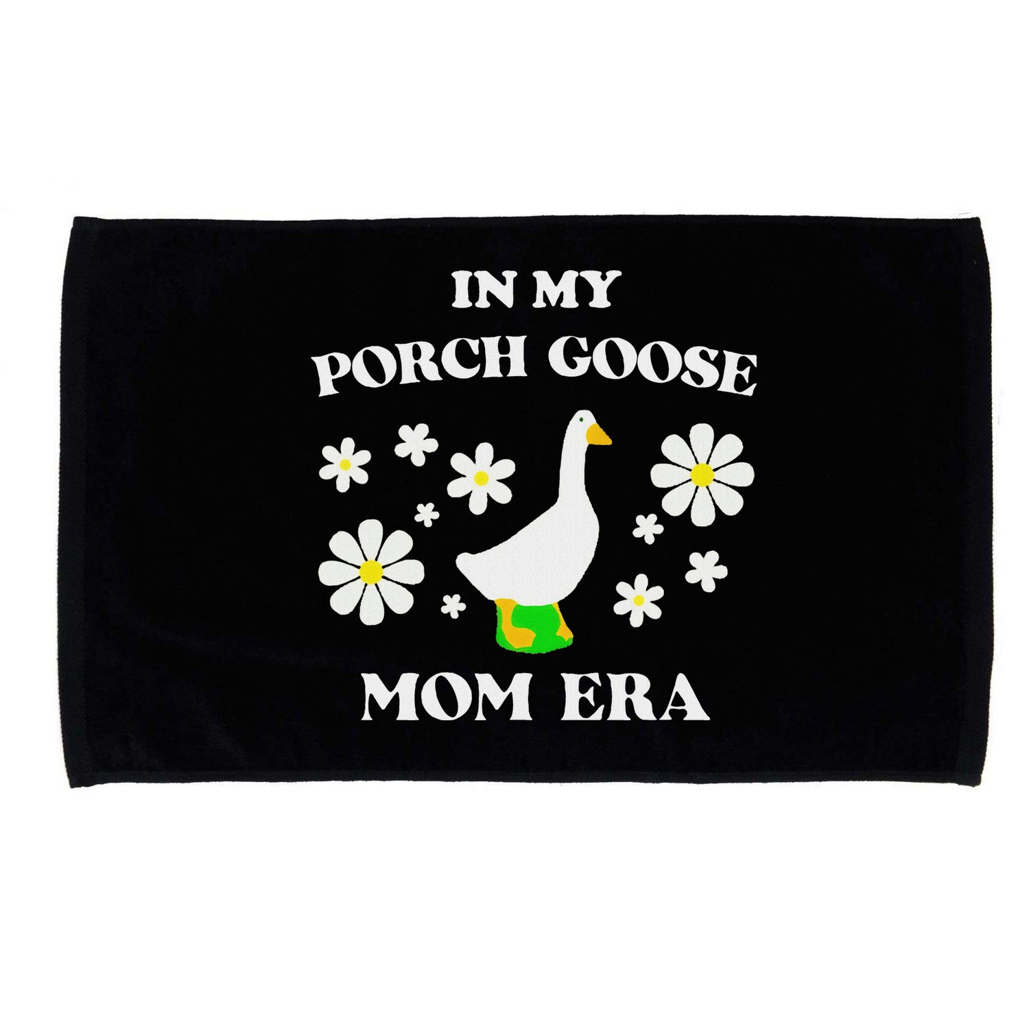 In My Porch Goose Mom Era Goose Clothes Silly Cute Groovy Microfiber Hand Towel