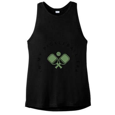 In My Pickleball Era I Love Pickleball Team Player Coach Funny Gift Ladies PosiCharge Tri-Blend Wicking Tank