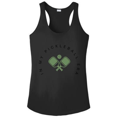 In My Pickleball Era I Love Pickleball Team Player Coach Funny Gift Ladies PosiCharge Competitor Racerback Tank
