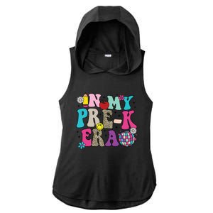 In My Prek Era Back To School Retro Groovy Preschool Ladies PosiCharge Tri-Blend Wicking Draft Hoodie Tank