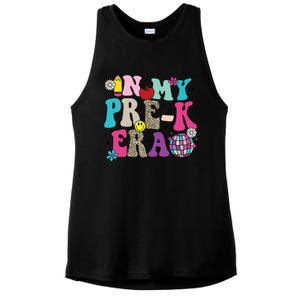 In My Prek Era Back To School Retro Groovy Preschool Ladies PosiCharge Tri-Blend Wicking Tank