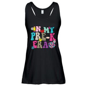 In My Prek Era Back To School Retro Groovy Preschool Ladies Essential Flowy Tank