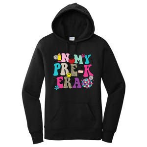 In My Prek Era Back To School Retro Groovy Preschool Women's Pullover Hoodie