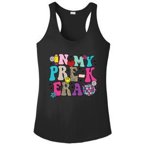 In My Prek Era Back To School Retro Groovy Preschool Ladies PosiCharge Competitor Racerback Tank