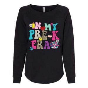 In My Prek Era Back To School Retro Groovy Preschool Womens California Wash Sweatshirt