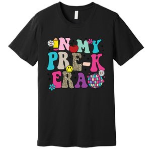 In My Prek Era Back To School Retro Groovy Preschool Premium T-Shirt