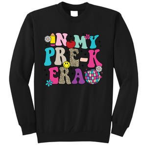 In My Prek Era Back To School Retro Groovy Preschool Tall Sweatshirt