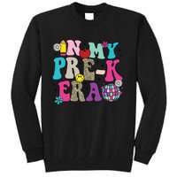 In My Prek Era Back To School Retro Groovy Preschool Tall Sweatshirt