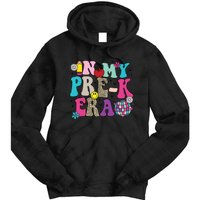 In My Prek Era Back To School Retro Groovy Preschool Tie Dye Hoodie