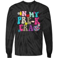 In My Prek Era Back To School Retro Groovy Preschool Tie-Dye Long Sleeve Shirt