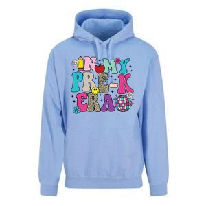 In My Prek Era Back To School Retro Groovy Preschool Unisex Surf Hoodie