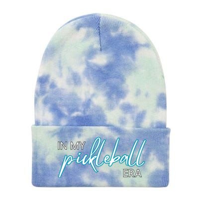 In My Pickleball Era I Love Pickleball Team Player Coach Gift Tie Dye 12in Knit Beanie