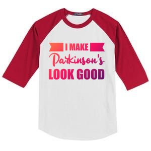 I Make Parkinsons Look Good Gift Kids Colorblock Raglan Jersey