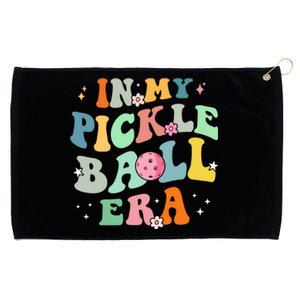 In My Pickleball Era Retro Game Day Funny Pickleball Player Gift Grommeted Golf Towel