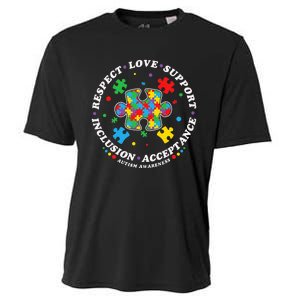 Inclusion Matters puzzle Support Autism Awareness Cooling Performance Crew T-Shirt