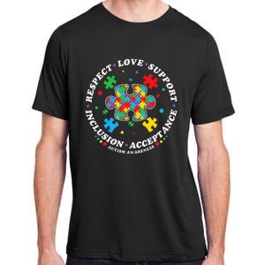 Inclusion Matters puzzle Support Autism Awareness Adult ChromaSoft Performance T-Shirt