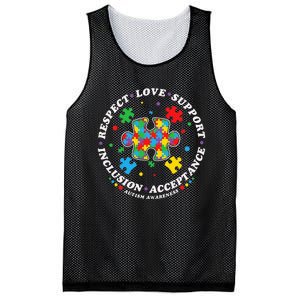 Inclusion Matters puzzle Support Autism Awareness Mesh Reversible Basketball Jersey Tank