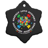 Inclusion Matters puzzle Support Autism Awareness Ceramic Star Ornament