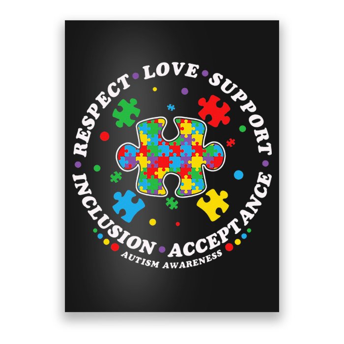 Inclusion Matters puzzle Support Autism Awareness Poster