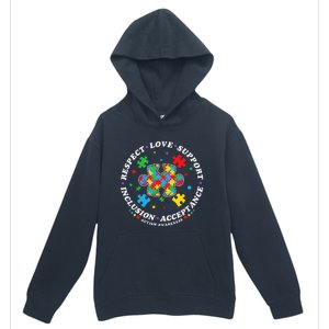 Inclusion Matters puzzle Support Autism Awareness Urban Pullover Hoodie