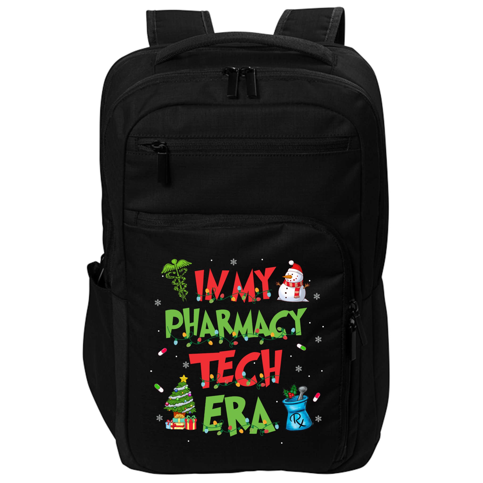In My Pharmacy Tech Era Christmas Pharmacy Technician Gift Impact Tech Backpack
