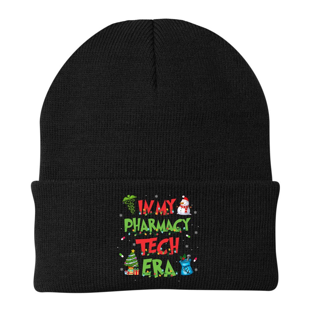 In My Pharmacy Tech Era Christmas Pharmacy Technician Gift Beanie