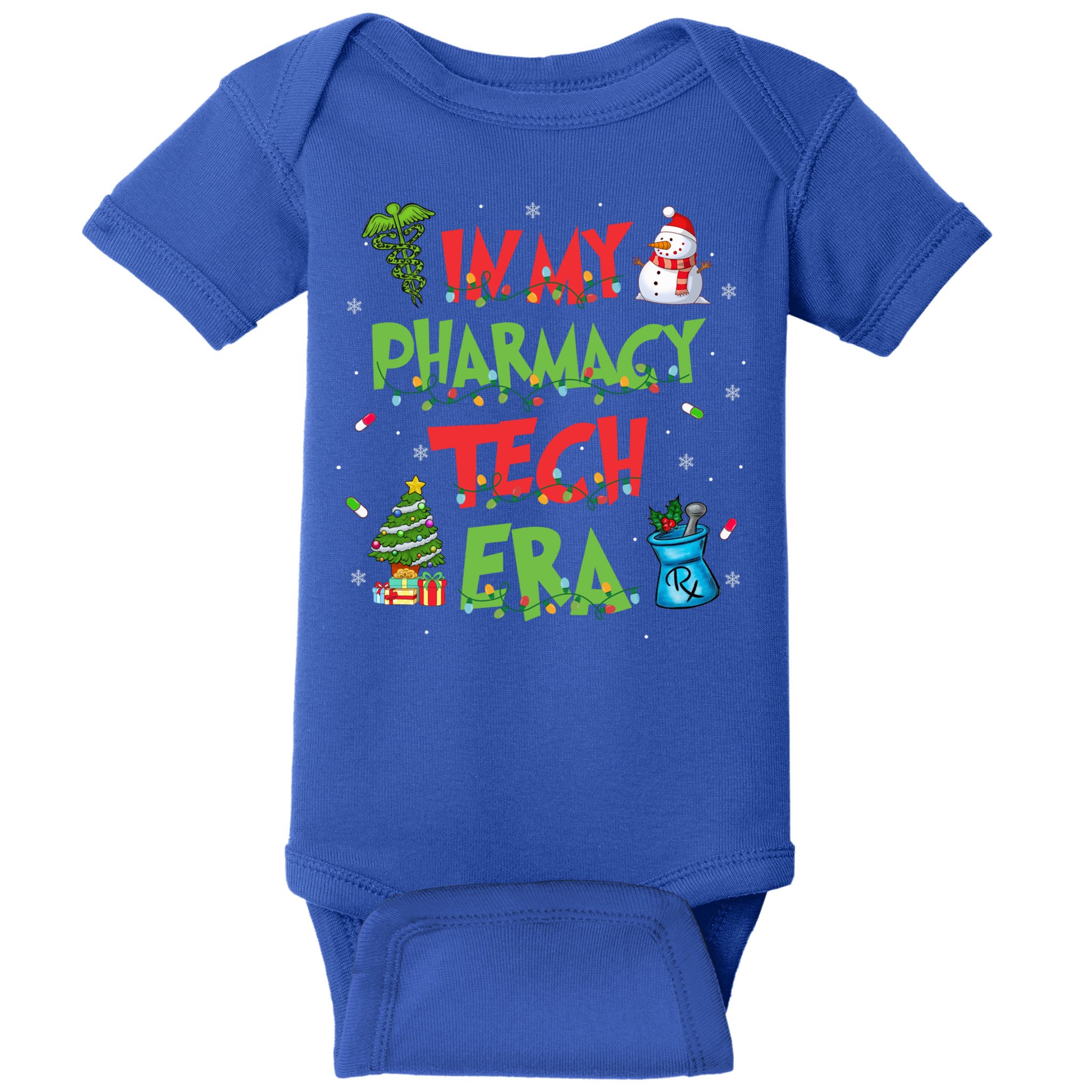 In My Pharmacy Tech Era Christmas Pharmacy Technician Gift Baby Bodysuit