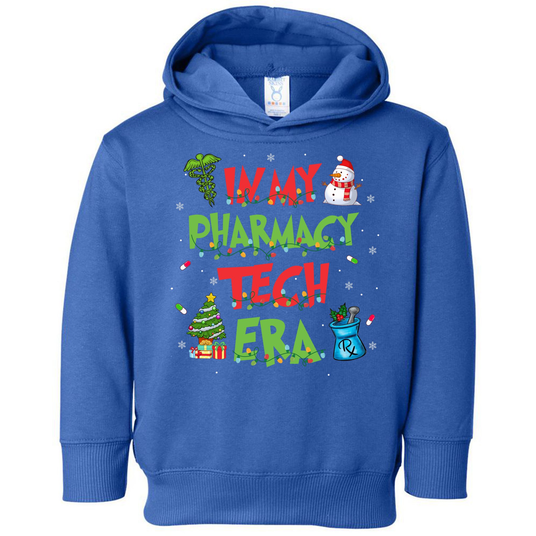 In My Pharmacy Tech Era Christmas Pharmacy Technician Gift Toddler Hoodie