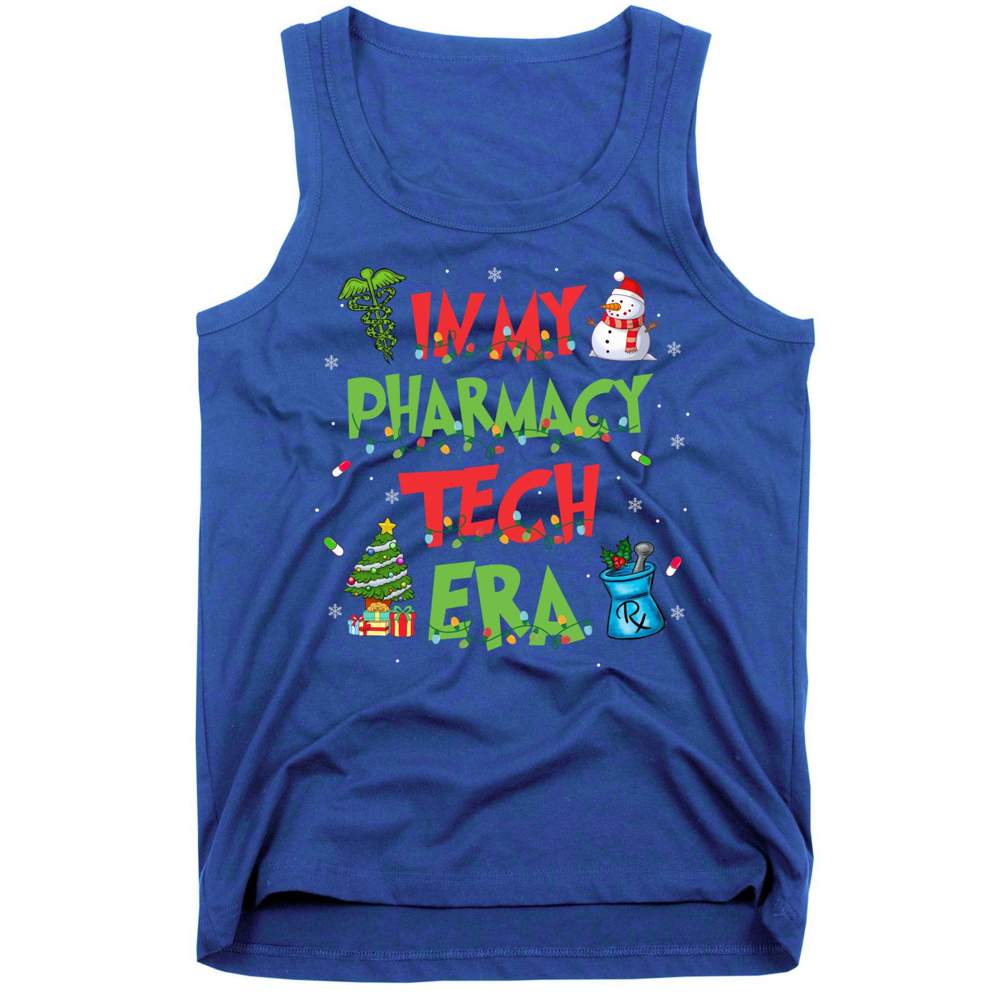 In My Pharmacy Tech Era Christmas Pharmacy Technician Gift Tank Top