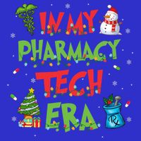 In My Pharmacy Tech Era Christmas Pharmacy Technician Gift Women's V-Neck T-Shirt