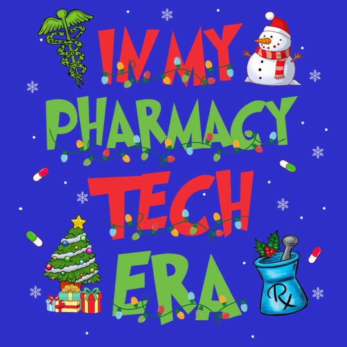 In My Pharmacy Tech Era Christmas Pharmacy Technician Gift Women's V-Neck T-Shirt