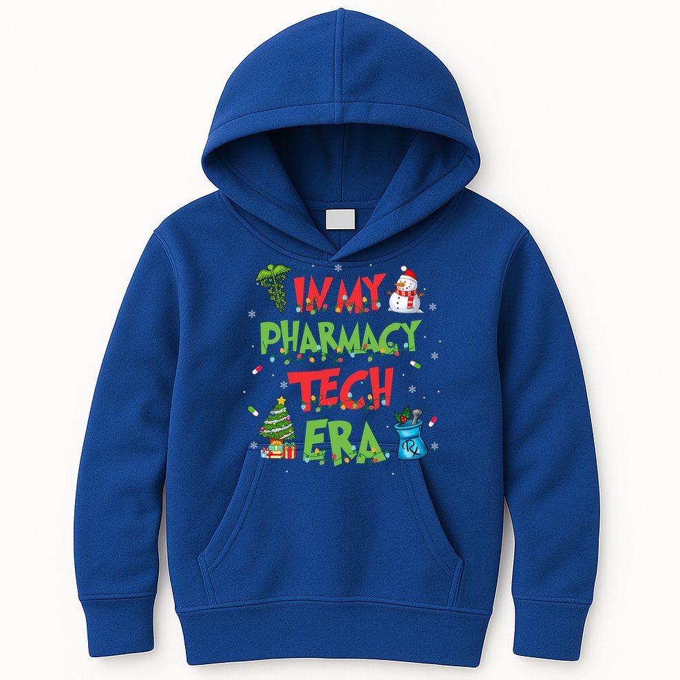 In My Pharmacy Tech Era Christmas Pharmacy Technician Gift Kids Hoodie