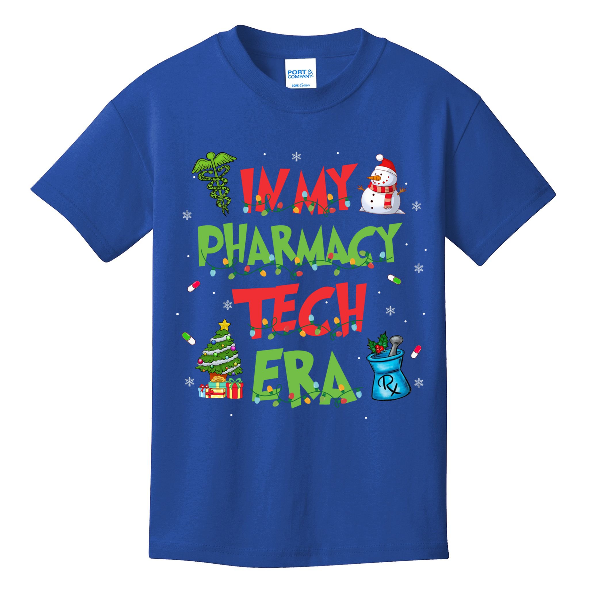 In My Pharmacy Tech Era Christmas Pharmacy Technician Gift Kids T-Shirt