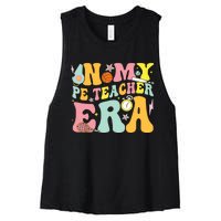 In My Physical Education Era Pe Teacher Women's Racerback Cropped Tank