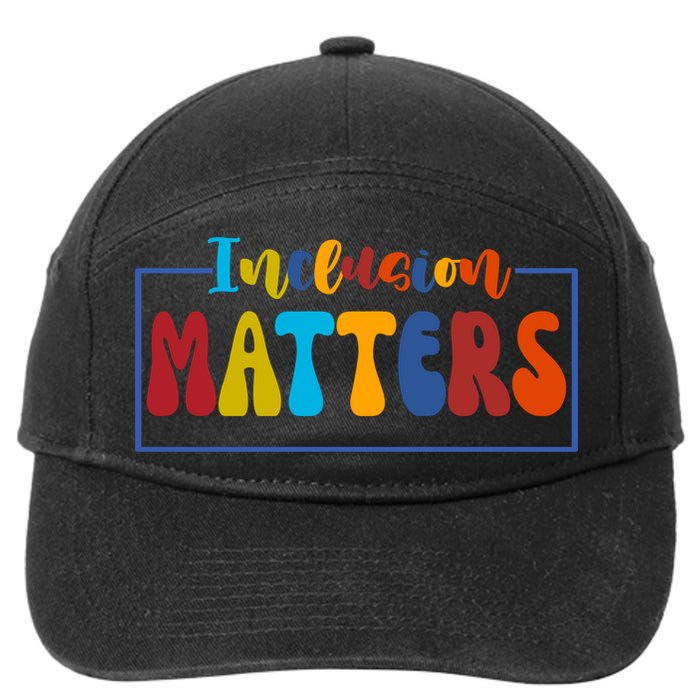 Inclusion Matters Positive Diversity Kindness 7-Panel Snapback Hat