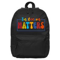Inclusion Matters Positive Diversity Kindness 16 in Basic Backpack