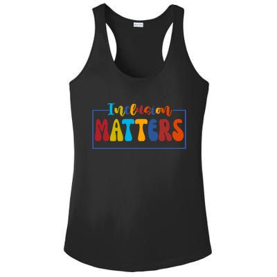 Inclusion Matters Positive Diversity Kindness Ladies PosiCharge Competitor Racerback Tank