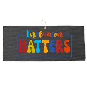 Inclusion Matters Positive Diversity Kindness Large Microfiber Waffle Golf Towel