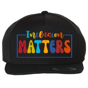 Inclusion Matters Positive Diversity Kindness Wool Snapback Cap