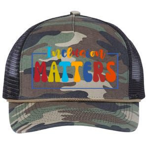 Inclusion Matters Positive Diversity Kindness Retro Rope Trucker Hat Cap