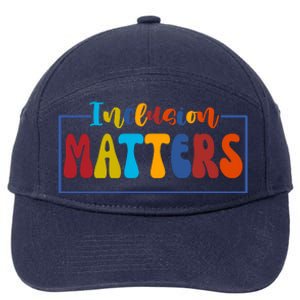 Inclusion Matters Positive Diversity Kindness 7-Panel Snapback Hat