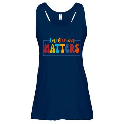 Inclusion Matters Positive Diversity Kindness Ladies Essential Flowy Tank