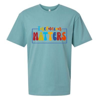 Inclusion Matters Positive Diversity Kindness Sueded Cloud Jersey T-Shirt
