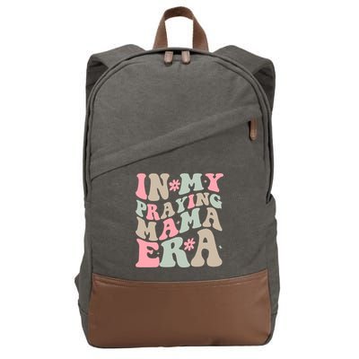 In My Praying Mama Era Cotton Canvas Backpack