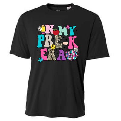 In My Prek Era Back To School Retro Groovy Preschool Cooling Performance Crew T-Shirt