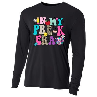 In My Prek Era Back To School Retro Groovy Preschool Cooling Performance Long Sleeve Crew