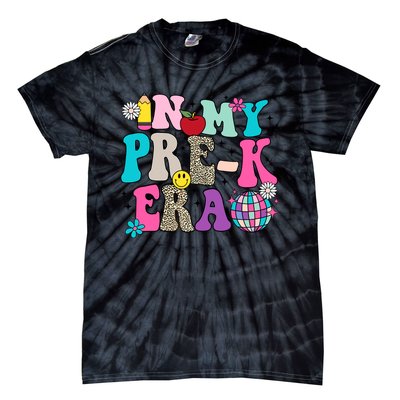 In My Prek Era Back To School Retro Groovy Preschool Tie-Dye T-Shirt