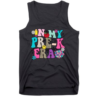 In My Prek Era Back To School Retro Groovy Preschool Tank Top